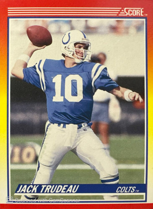 1990 Score Jack Trudeau Football Card #266