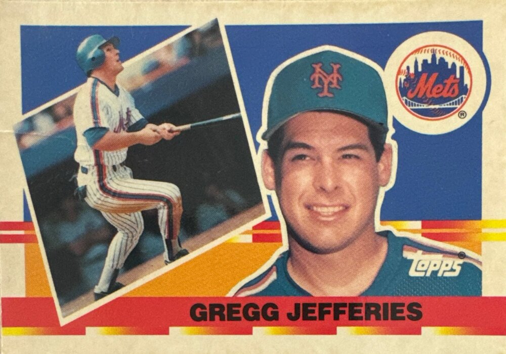 1990 Topps Gregory Scott Jefferies Baseball Card #57