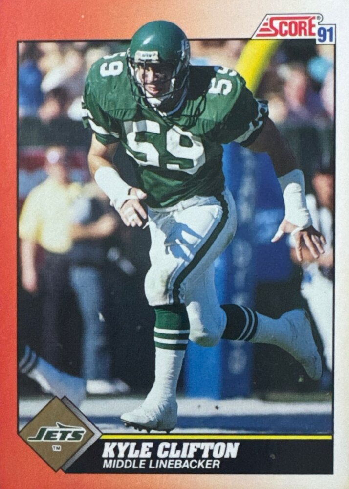 1991 Score Kyle Clifton Football Card #386