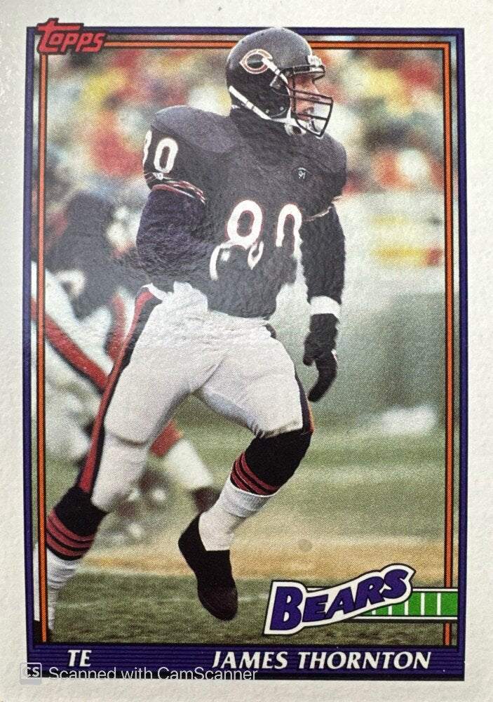 1991 Topss James Thornton Football Card #164