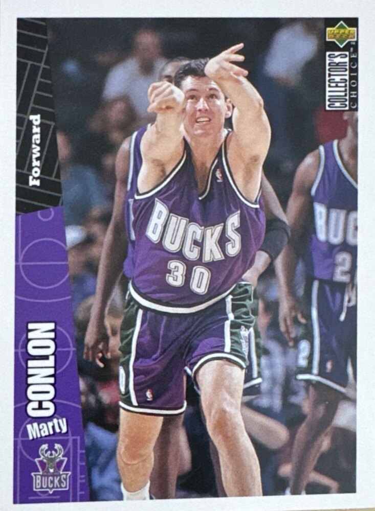 1996 Upper Deck Collectors Choice Marty Conlon Basketball Card #87