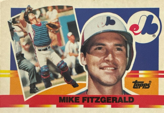 1990 Topps Michael Roy Fitzgerald Baseball Card #84