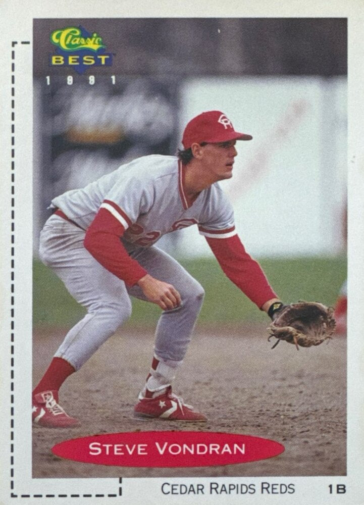 1991 Classic Steve Vondran Baseball Card #346