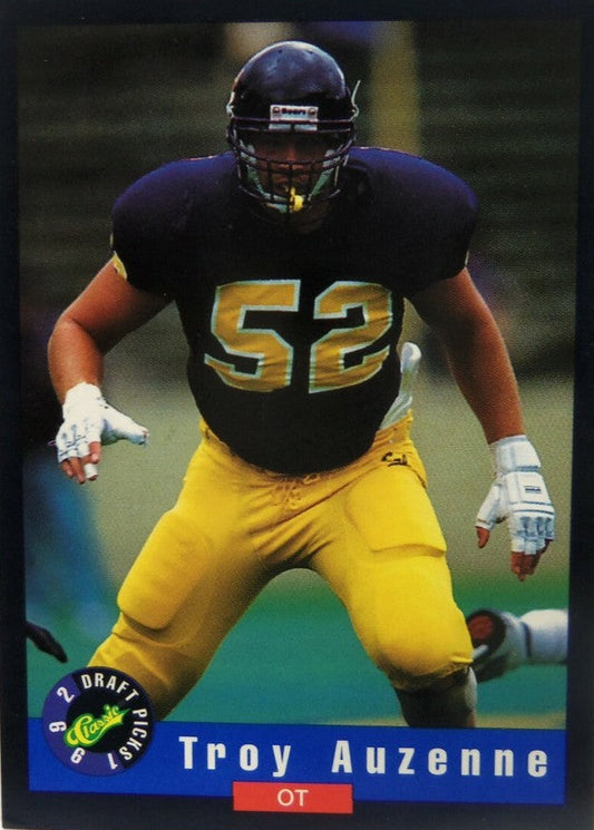1992 Classic Draft Picks Troy Auzenne Football Card #74