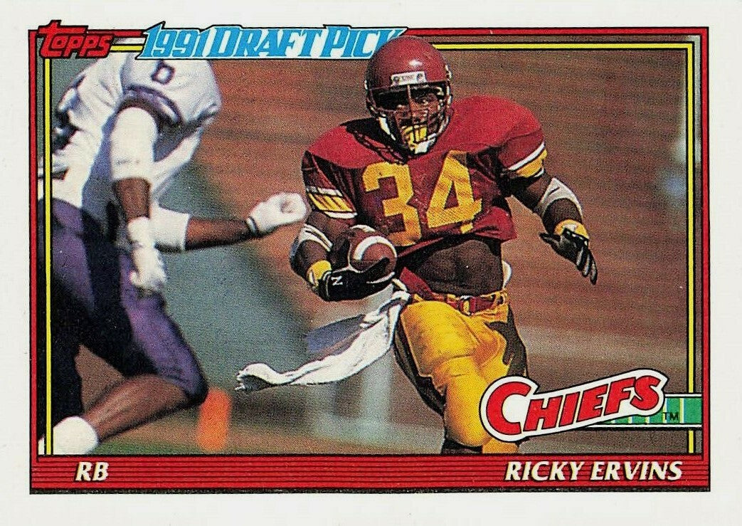 1981 Topps Ricky Ervins Football Card #200