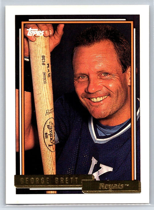 1992 Topps George Brett Baseball Card #620