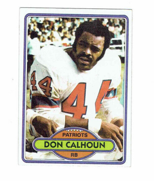 1980 Topp Don Calhoun Football Card #472