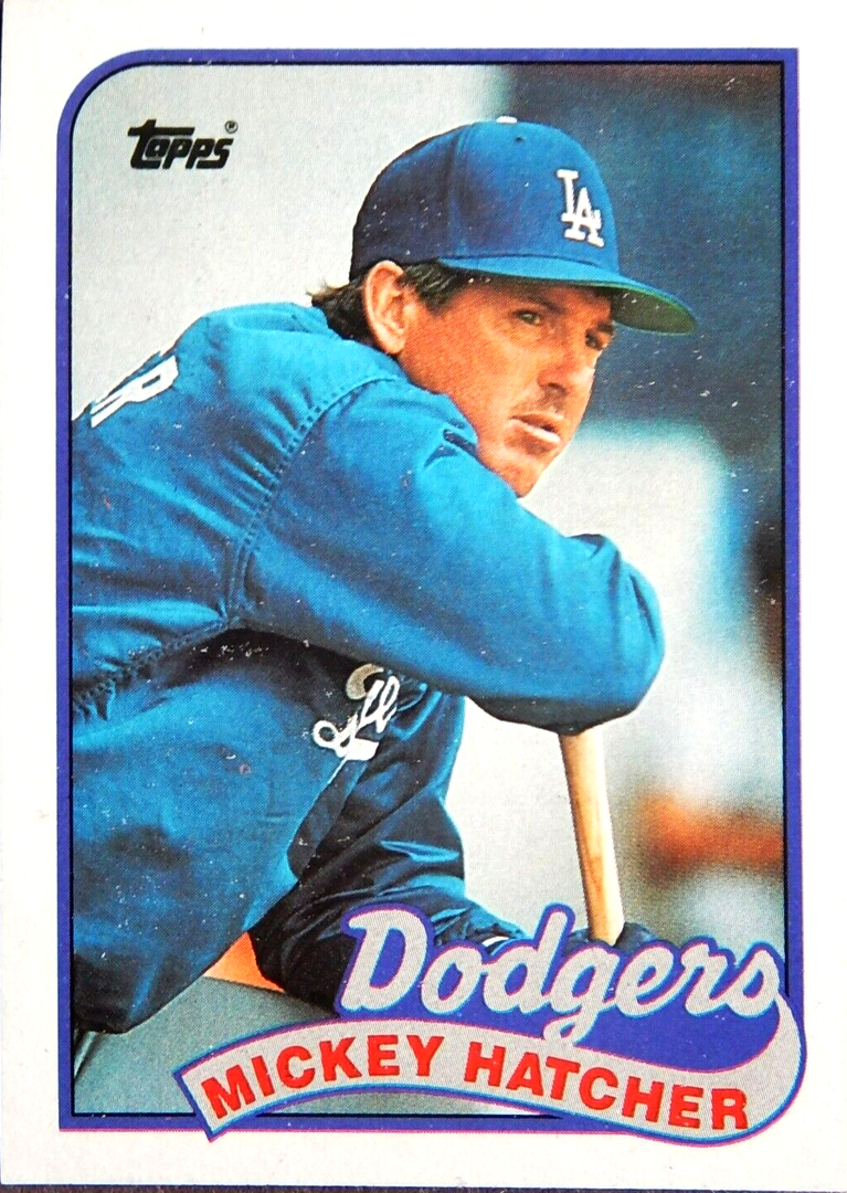 1989 Topps Mickey Hatcher Baseball Card #483