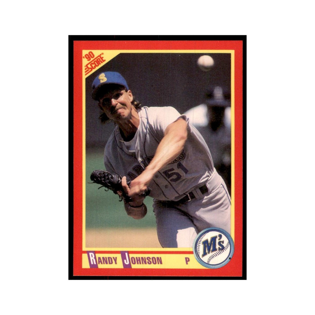 1990 Score Randy Johnson Baseball Card #415