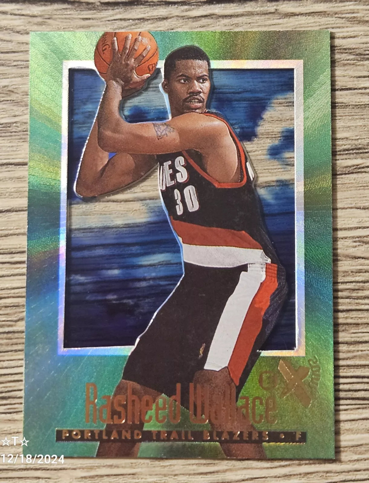 1997 Skybox E X 2000 Rasheed Wallace Basketball Card #60