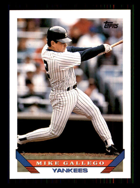 1993 Topps Mike Gallego Baseball Card #287