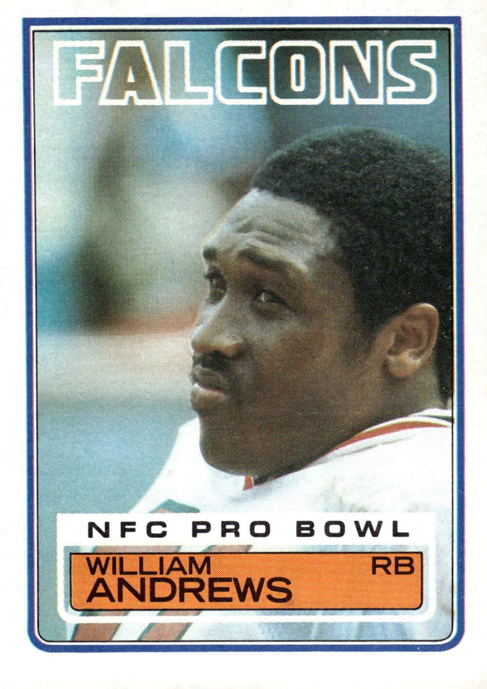 1983 Topps William Andrews Football Card #14