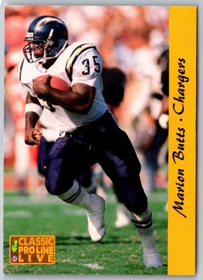 1993 Classic Marion Butts Football Card #235