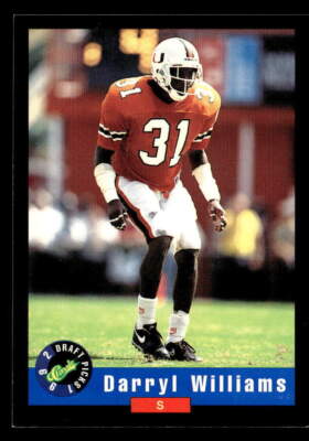 1992 Classic Draft Picks Darryl Williams Football Card #62