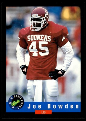 1992 Classic Draft Picks Joe Bowden Football Card #12