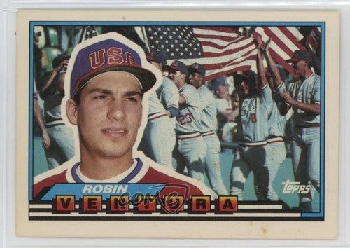 1989 Topps Robin Mark Ventura Baseball Card #65