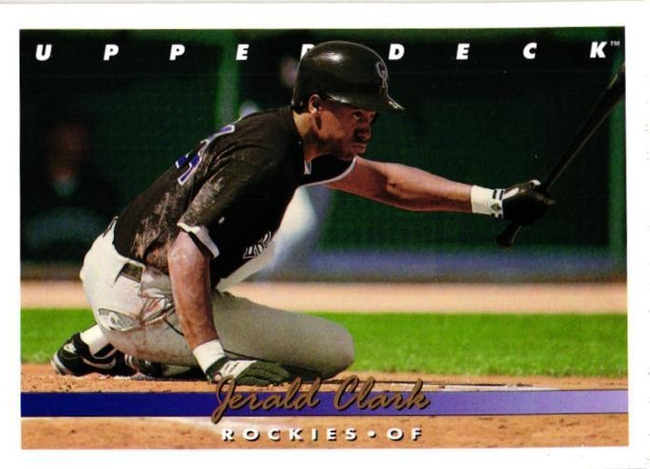 1993 Upper Deck Jerald Clark Baseball Card #797