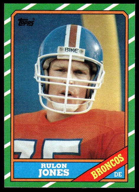 1986 Topps Rulon Jones Football Card #118