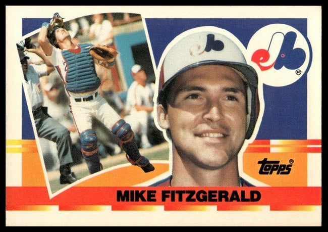 1990 Topps Michael Roy Fitzgerald Baseball Card #84