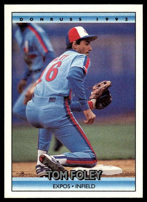 1992 Donruss Thomas Michael Foley Baseball Card #538