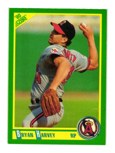 1990 Score Bryan Harvey Baseball Card #8