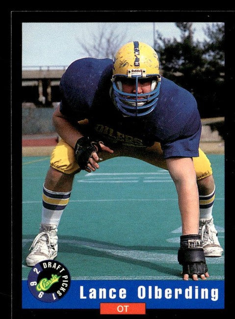 1992 Classic Draft Picks Lance Olderding Football Card #72