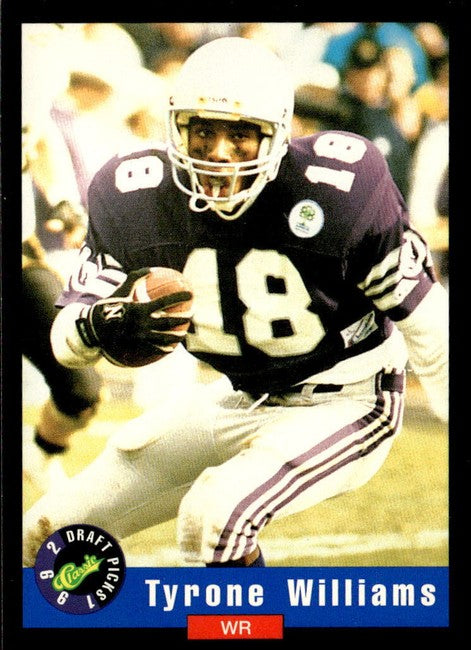 1992 Classic Draft Picks Tyrone Williams Football Card #83