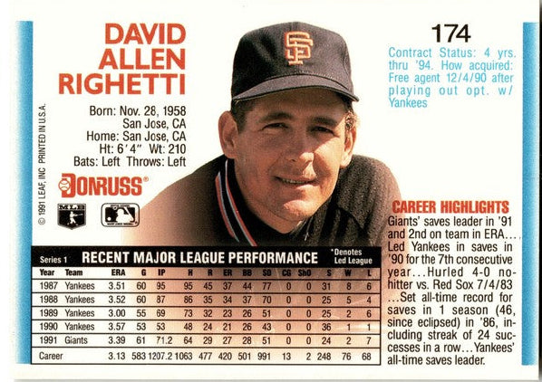 1992 Donruss David Allen Rihetti Baseball Card #174