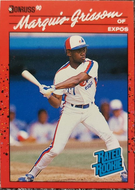 1990 Donruss Marquis Deon Grissom Baseball Card #36