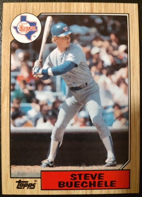 1987 Topps Steve Buechele Baseball Card #176