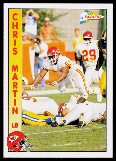 1992 Pacific Chris Martin Football Card #458