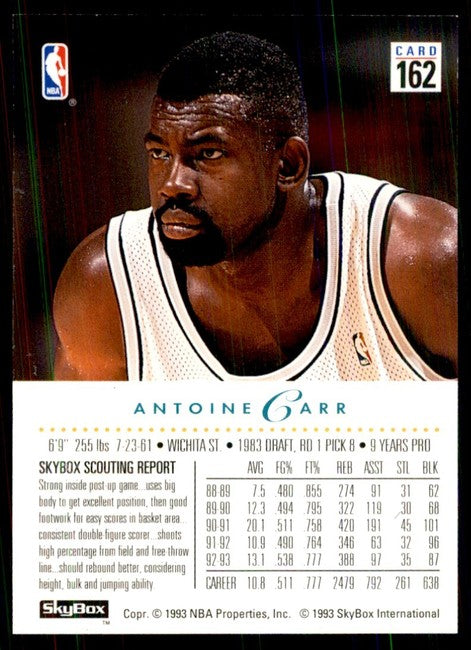 1993 Skybox Premium Edition Antoine Carr Basketball Card #162