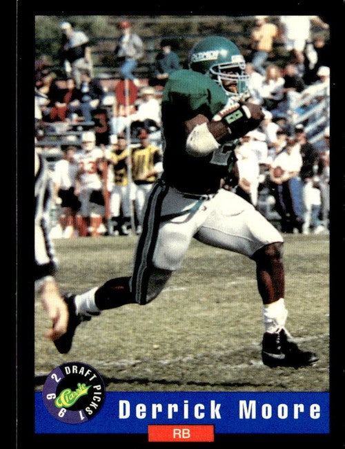 1992 Classic Draft Picks Derrick Moore Football Card #87