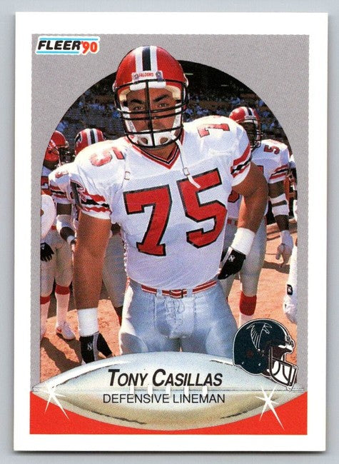 1990 Fleer Tony Casillas Football Card #372