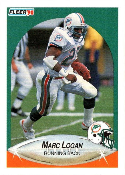 1990 Fleer Marc Logan Football Card #243