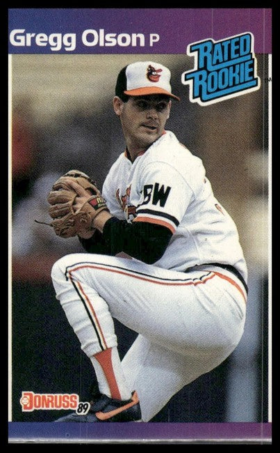 1989 Donruss Gregg William Olson Baseball Card #46
