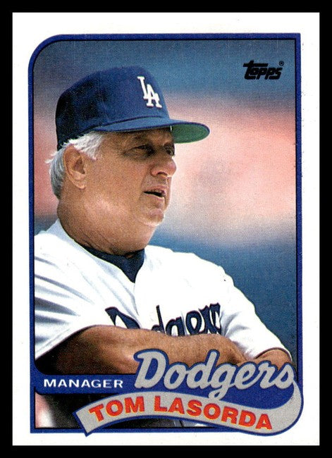 1989 Topps Tom Lasorda Baseball Card #254