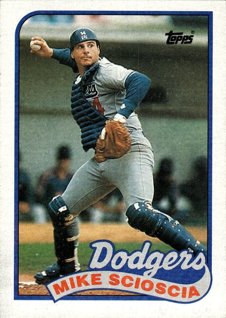 1989 Topps Mike Scioscia Baseball Card #755