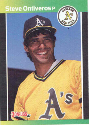 1989 Donruss Steven (Steve) Ontiveros Baseball Card #596