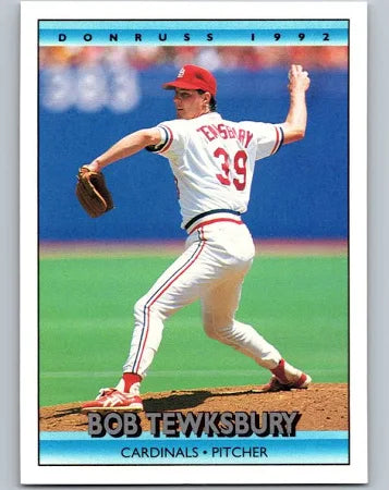 1992 Donruss Robert Alan Tewksbury Baseball Card #201