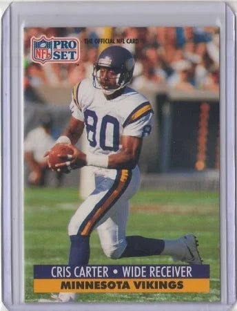 1991 NFL Pro Set Cris Carter Football Card #834