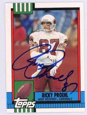 1990 Topps Ricky Proehl Football Card #121T