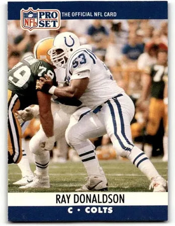 1990 NFL Pro Set Ray Donaldson Football Card #523