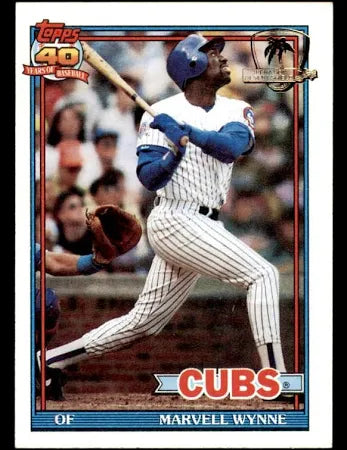 1991 Topps Marvell Wynne Baseball Card #714