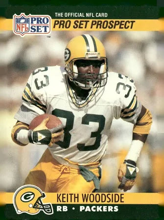 1990 NFL Pro Set Keith Woodside Football Card #734
