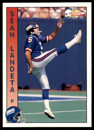 1992 Pacific Sean Landeta Football Card #543