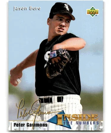 1993 Upper Deck Inside the Numbers Peter Gammons Jason Bere Baseball Card #453
