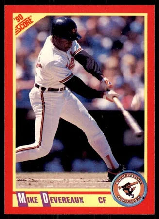 1990 Score Mike Devereaux Baseball Card #232