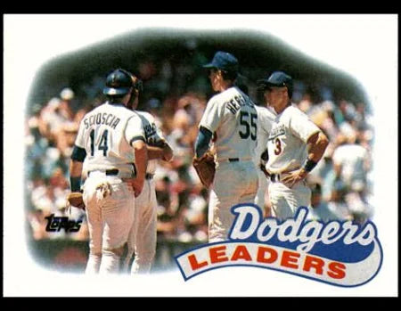 1988 Topps Los Angeles Dodgers Leaders Baseball Card #669