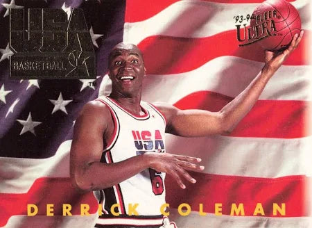 1994 Fleer Ultra USA Basketball Derrick Coleman Basketball Card #361